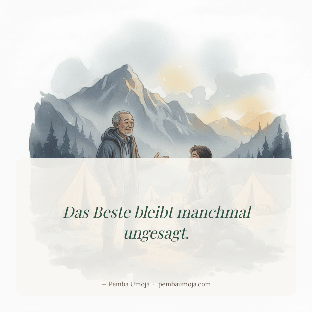 Das Beste bleibt manchmal ungesagt.