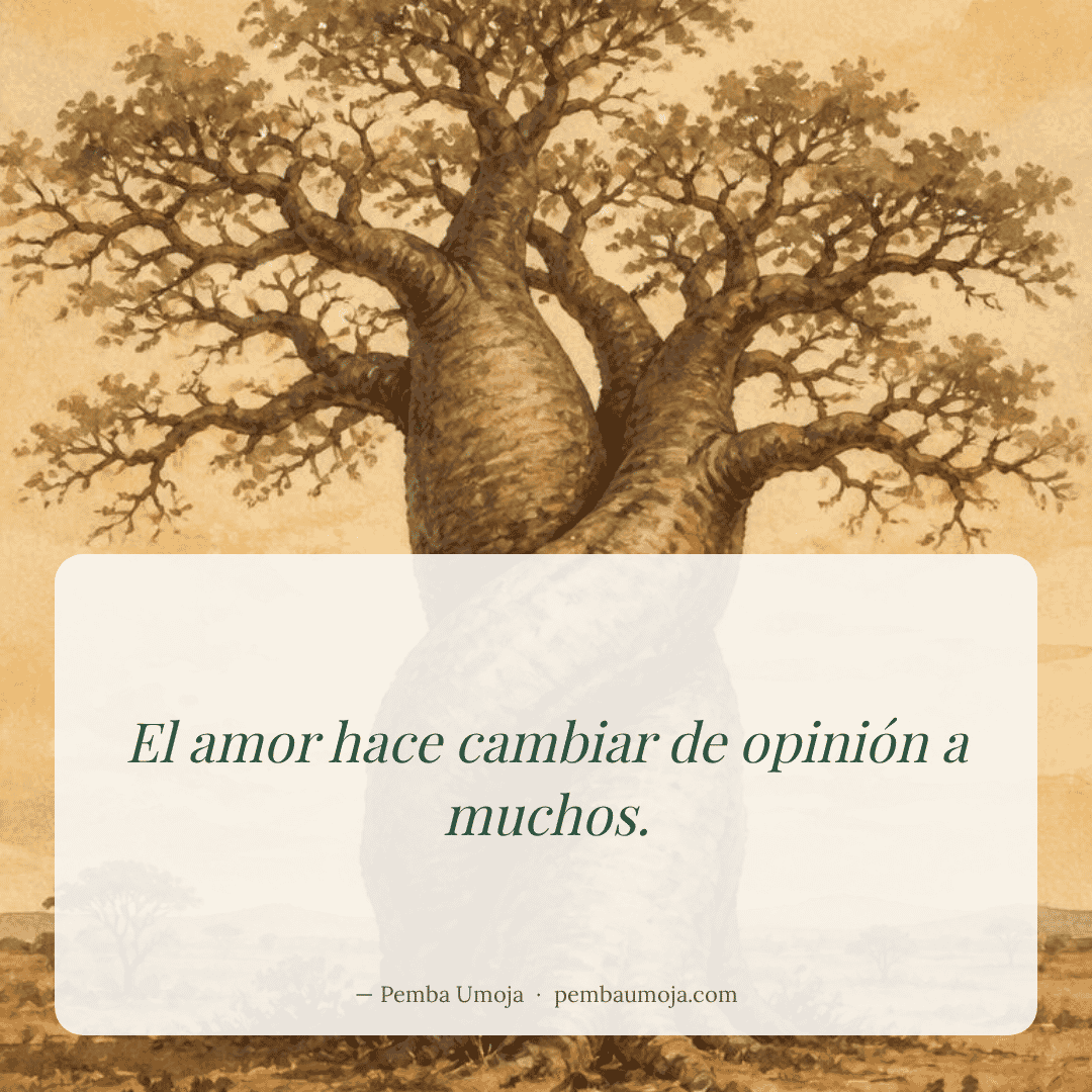 El amor hace cambiar de opinión a muchos.