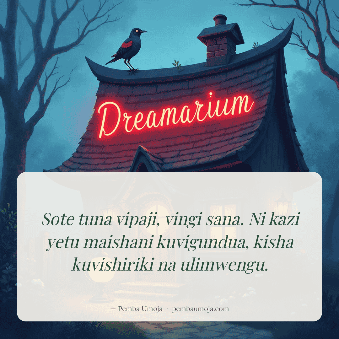 Sote tuna vipaji, vingi sana. Ni kazi yetu maishani kuvigundua, kisha kuvishiriki na ulimwengu.