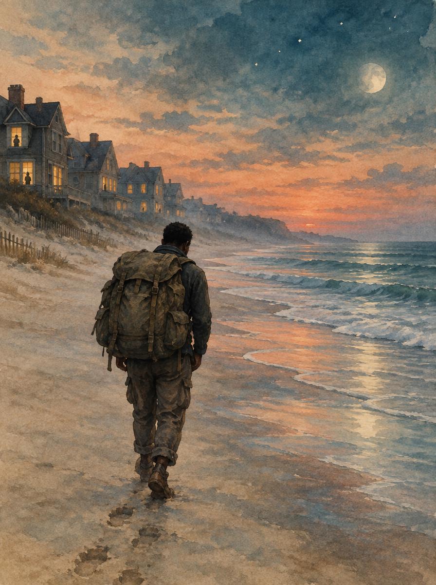 El Hombre en la Playa — a poem by Pemba Umoja