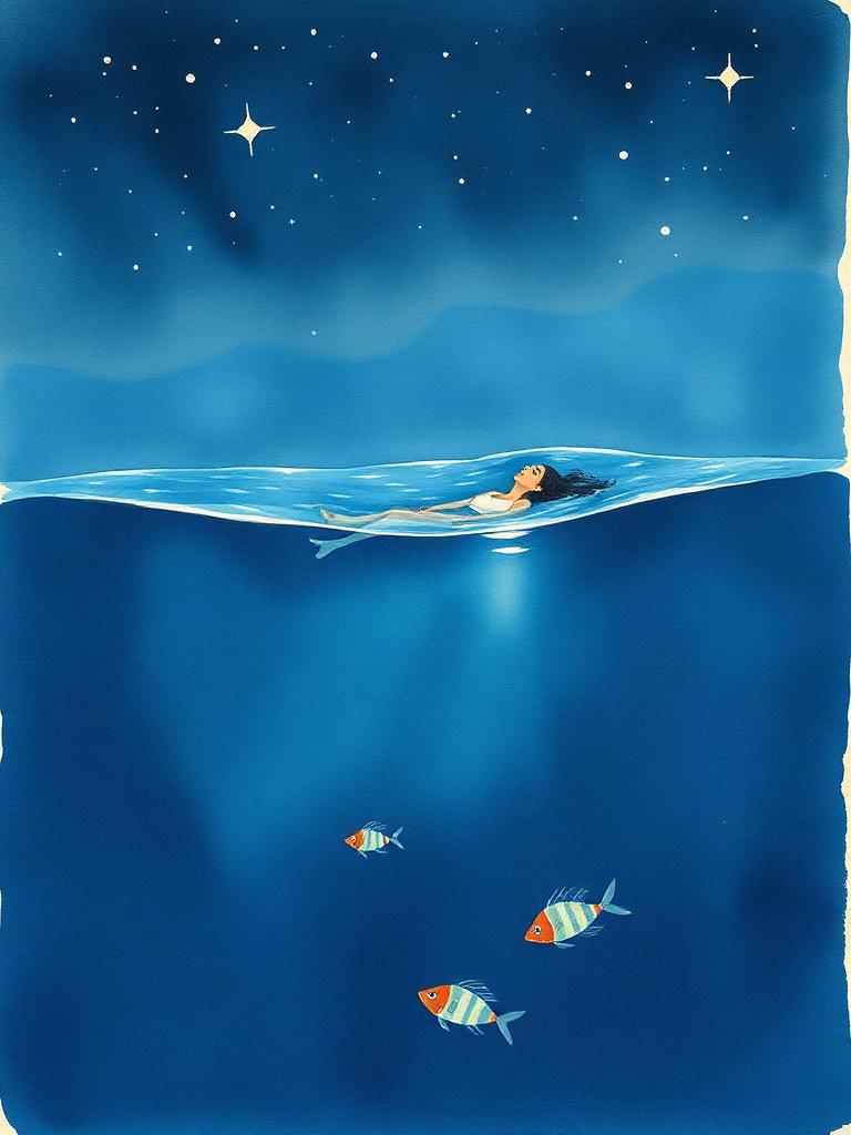 В глубокой воде — a poem by Pemba Umoja