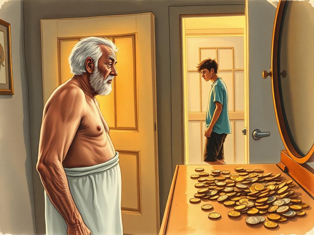 Der alte Vater und seine Münzen — a story by Pemba Umoja