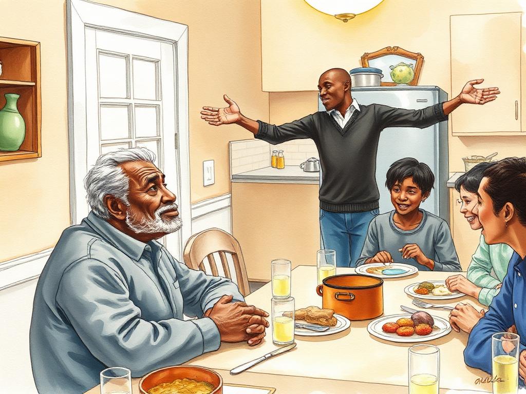 Baba Mzee na Tukio la Chakula cha Jioni — a story by Pemba Umoja